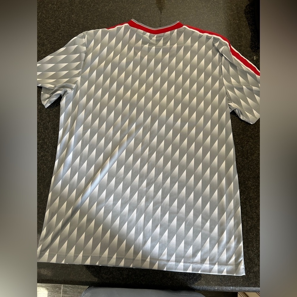 1990 Gray and Red Candy Liverpool FC Jersey - Picture 5 of 5